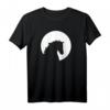Pferd Mond T-Shirt für Reitfans – Klassisch geschnitten mit Pferdemotiv in der Nacht für Pferdeliebhaber