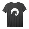 Pferd Mond T-Shirt für Reitfans – Klassisch geschnitten mit Pferdemotiv in der Nacht für Pferdeliebhaber