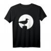 Möwe Mond T-Shirt – Strand- und Nachtmotiv, klassisch geschnitten, langlebig mit doppelt genähtem Saum