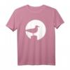 Möwe Mond T-Shirt – Strand- und Nachtmotiv, klassisch geschnitten, langlebig mit doppelt genähtem Saum