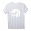 Möwe Mond T-Shirt – Strand- und Nachtmotiv, klassisch geschnitten, langlebig mit doppelt genähtem Saum