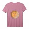 Mond und Sonne T-Shirt – Klassisch geschnitten mit Himmelskörper-Motiv, ideal für Astronomie- und Sonnenliebhaber