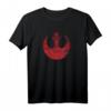 Star Wars Rebel Alliance Logo Weathered Dark T-Shirt - Offizielles Merch für Fans und Sammler