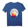 Heulender Wolf im Vollmond - Kunstillustration T-Shirt für Wolfsliebhaber, Naturschutz und Outdoor-Abenteuer