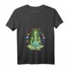Damen Gaia T-Shirt - Griechische Göttin Mutter Erde Hippie Natur Spirituelle Mode mit V-Ausschnitt