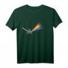 Prisma mit Regenbogenfarben und weißem Lichtstrahl Design T-Shirt – Perfektes Geschenk für Physiker, Wissenschaftler & Physik-Studenten