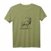 Hirsch T-Shirt handgezeichnet - Jäger Jagd Geschenk für Rotwild, Naturburschen & Hirsch-Fans
