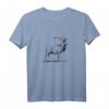 Hirsch T-Shirt handgezeichnet - Jäger Jagd Geschenk für Rotwild, Naturburschen & Hirsch-Fans