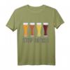 Bier T-Shirt mit Weißbierglas Stop Rassismus – Geschenk für Bierliebhaber, Freunde und Familie gegen Rassismus, ideal für Vatertag, Geburtstag & Weihnachten