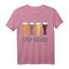 Bier T-Shirt mit Weißbierglas Stop Rassismus – Geschenk für Bierliebhaber, Freunde und Familie gegen Rassismus, ideal für Vatertag, Geburtstag & Weihnachten