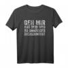 Geh mir aus dem Weg du unnötiger Sozialkontakt T-Shirt - Lustiges Geschenk für Weihnachten und Geburtstag für Mann und Frau, die soziale Distanzierung mit Humor nehmen