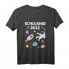 Kinder Schulkind 2022 Astronaut Im Weltraum Einschulung T-Shirt – Lustiges Geschenk für den Schulbeginn der 1. Klasse