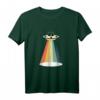 Retro Regenbogen UFO T-Shirt – Buntes Vintage-Design für Sci-Fi- und Außerirdischen-Liebhaber