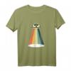 Retro Regenbogen UFO T-Shirt – Buntes Vintage-Design für Sci-Fi- und Außerirdischen-Liebhaber