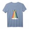 Retro Regenbogen UFO T-Shirt – Buntes Vintage-Design für Sci-Fi- und Außerirdischen-Liebhaber