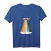 Retro Regenbogen UFO T-Shirt – Buntes Vintage-Design für Sci-Fi- und Außerirdischen-Liebhaber