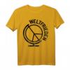 Weltfrieden Peace Symbol Globus T-Shirt – Geschenk für Friedensaktivisten, Hippies & Befürworter von Liebe und Harmonie