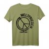 Weltfrieden Peace Symbol Globus T-Shirt – Geschenk für Friedensaktivisten, Hippies & Befürworter von Liebe und Harmonie