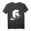 Kinder Rakete T-Shirt für 6. Geburtstag – Weltraum Raumschiff Design für Jungen und Mädchen