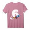 Kinder Rakete T-Shirt für 6. Geburtstag – Weltraum Raumschiff Design für Jungen und Mädchen