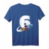 Kinder Rakete T-Shirt für 6. Geburtstag – Weltraum Raumschiff Design für Jungen und Mädchen