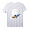 Kinder Rakete T-Shirt für 6. Geburtstag – Weltraum Raumschiff Design für Jungen und Mädchen