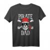 Pirate Dad Jolly Roger Familie Matching T-Shirt - Perfektes Piratenoutfit für Kreuzfahrt, Piratennacht & Piraten-Tag in der Schule