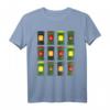 Lustiges Mülltonnen T-Shirt mit 12 Mülltonnen Design – Perfekt für Umweltfans und Recycling-Enthusiasten