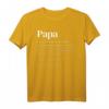 Papa Definition T-Shirt – Lustiges Vatertags- und Geburtstagsgeschenk für den besten Papa mit humorvollem Spruch