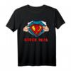 Herren Super Papa Hero T-Shirt – Originelles Geschenk für Vatertag, Geburtstag & Weihnachten mit Superhelden Design
