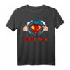 Herren Super Papa Hero T-Shirt – Originelles Geschenk für Vatertag, Geburtstag & Weihnachten mit Superhelden Design