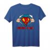 Herren Super Papa Hero T-Shirt – Originelles Geschenk für Vatertag, Geburtstag & Weihnachten mit Superhelden Design