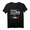 Kinder Hab Papa Lieb T-Shirt – Süßes Geschenk für Kinder zu Vatertag, Geburtstag & Weihnachten, um Papa zu zeigen, wie sehr sie ihn lieben