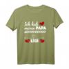 Kinder Hab Papa Lieb T-Shirt – Süßes Geschenk für Kinder zu Vatertag, Geburtstag & Weihnachten, um Papa zu zeigen, wie sehr sie ihn lieben