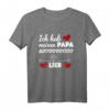 Kinder Hab Papa Lieb T-Shirt – Süßes Geschenk für Kinder zu Vatertag, Geburtstag & Weihnachten, um Papa zu zeigen, wie sehr sie ihn lieben