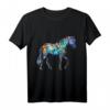 Pferd Kunstwerk Bunt - Tier Pferd T-Shirt für Tierliebhaber & Pferdefans, perfektes Geschenk für Freunde & Familie