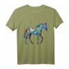 Pferd Kunstwerk Bunt - Tier Pferd T-Shirt für Tierliebhaber & Pferdefans, perfektes Geschenk für Freunde & Familie