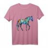 Pferd Kunstwerk Bunt - Tier Pferd T-Shirt für Tierliebhaber & Pferdefans, perfektes Geschenk für Freunde & Familie