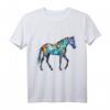 Pferd Kunstwerk Bunt - Tier Pferd T-Shirt für Tierliebhaber & Pferdefans, perfektes Geschenk für Freunde & Familie