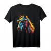 Pferd Kunstwerk Bunt Sonnenbrille - Tier Pferd T-Shirt für Tierliebhaber und Pferdefans, Geschenkidee für Freunde & Familie