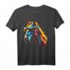 Pferd Kunstwerk Bunt Sonnenbrille - Tier Pferd T-Shirt für Tierliebhaber und Pferdefans, Geschenkidee für Freunde & Familie
