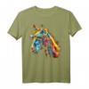 Pferd Kunstwerk Bunt Sonnenbrille - Tier Pferd T-Shirt für Tierliebhaber und Pferdefans, Geschenkidee für Freunde & Familie