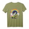 Unicorn Riding T-Rex With A Cat T-Shirt – Fantasievolles Geschenk für Märchen- und Dinosaurierfans, Männer, Frauen & Kinder