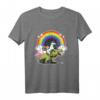 Unicorn Riding T-Rex With A Cat T-Shirt – Fantasievolles Geschenk für Märchen- und Dinosaurierfans, Männer, Frauen & Kinder