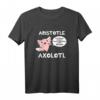 Aristotle Axolotl Philosophie T-Shirt - Lustiges Kawaii Comic Design mit griechischem Zitat für Philosophie-Fans und Tierliebhaber