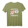 Aristotle Axolotl Philosophie T-Shirt - Lustiges Kawaii Comic Design mit griechischem Zitat für Philosophie-Fans und Tierliebhaber