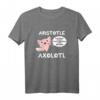 Aristotle Axolotl Philosophie T-Shirt - Lustiges Kawaii Comic Design mit griechischem Zitat für Philosophie-Fans und Tierliebhaber