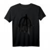 Anarchie-Philosophie T-Shirt – Klassisches Design mit doppelt genähtem Saum, ideal für Anhänger anarchistischer Ideale