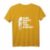 Und was weißt du? Sokrates Philosophie T-Shirt – Lustiges Motiv für Studenten & Philosophen als Geschenk