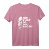 Und was weißt du? Sokrates Philosophie T-Shirt – Lustiges Motiv für Studenten & Philosophen als Geschenk